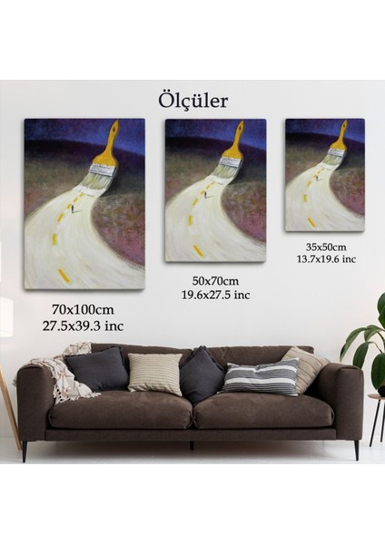 Kendi Yolunu Çiz Duvar TABLOSU-6071 indirimleri