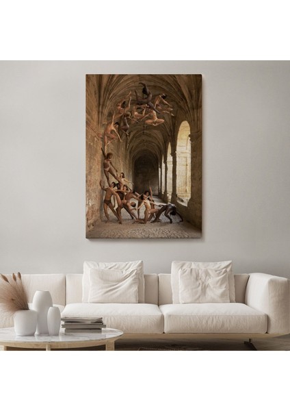 Çerçeveli Rob Woodcox Insan Dalgasi Adlı Eseri Duvar TABLOSU-6389 fiyatları