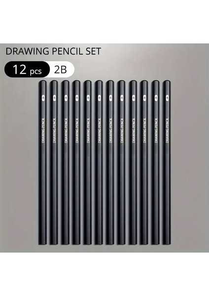 Karikatür ve Çizim Kalemi Seti, 12 Adet, 2b,