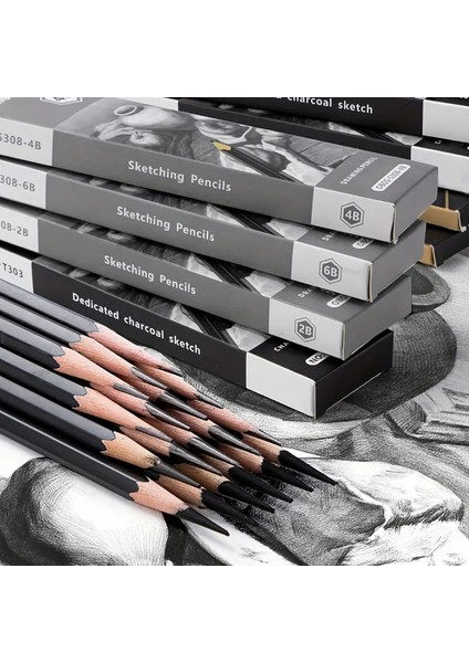 Karikatür ve Çizim Kalemi Seti, 12 Adet, 2b, modelleri