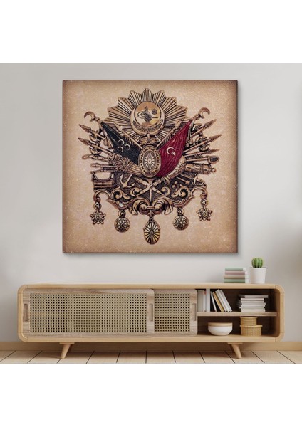 Osmanlı Tuğrası Dekoratif Kanvas TABLO-5804