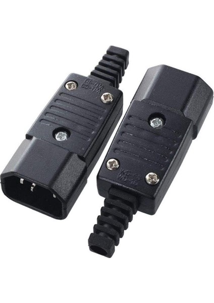 C15 Power Seyyar Dişi Fiş Pc Monitör Soket Tipli Power Güç Kablosu Ucu