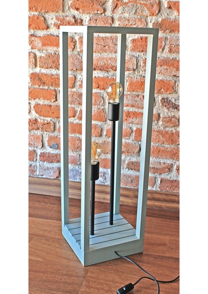 80 cm Doğal Ahşap Su Yeşili El Boyama Çift Ampullü Retro Lambader Rustik LED Ampul Hediyeli fırsatları
