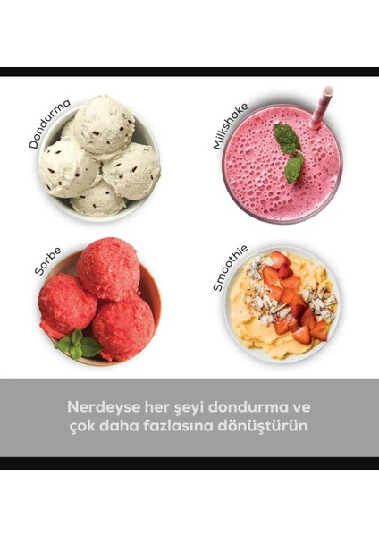 Ninja Ice Cream Maker - Dondurma, Gelato, Sorbe, Smoothie Kasesi, Milkshake Dondurma Makinesi + Hassas Mutfak Tartısı fiyatları