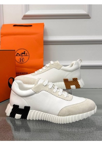 Logo Detaylı Beyaz Erkek Sneaker