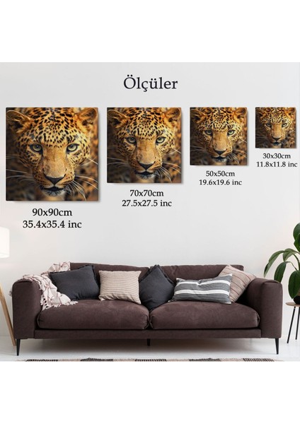 Leopar Dekoratif Kanvas TABLO-5811