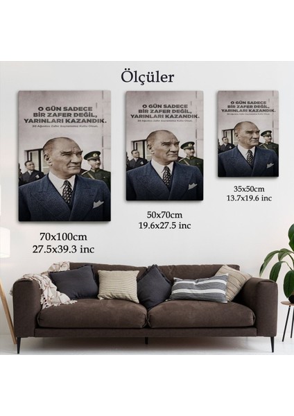 O Gün Sadece Bir Zafer Değil Yarınları Kazandık Atatürk TABLOSU-6051 indirimleri