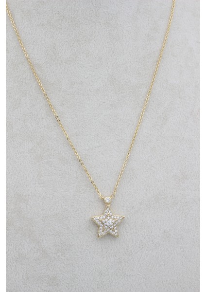 Stil Incisi/xupıng Jewelry Yıldız Zirkon Taşlı Kolye