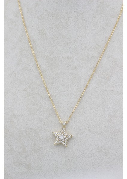 Stil Incisi/xupıng Jewelry Yıldız Zirkon Taşlı Kolye modelleri