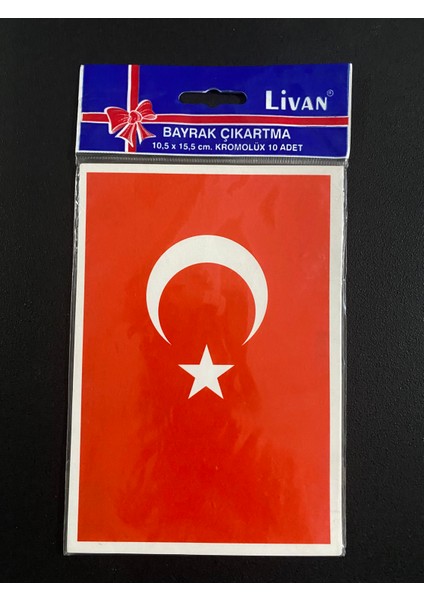 Bayrak Çıkartma 10,5 x 15,5 (10 Adet) fiyatları