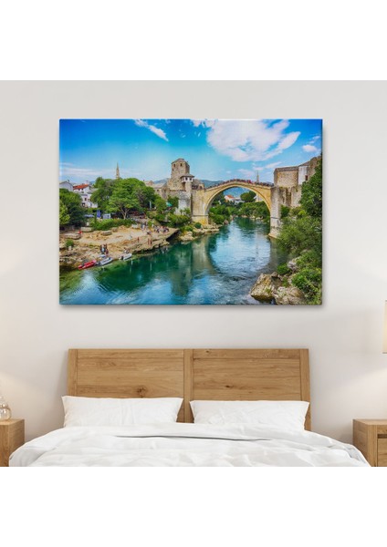Mostar Köprüsü Kanvas Duvar TABLOSU-1115 fiyatları