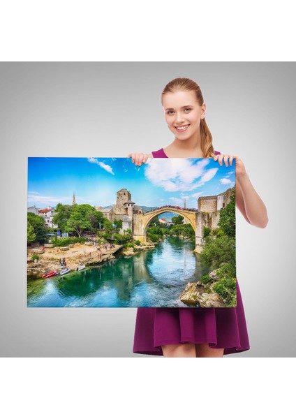 Mostar Köprüsü Kanvas Duvar TABLOSU-1115 fırsatları
