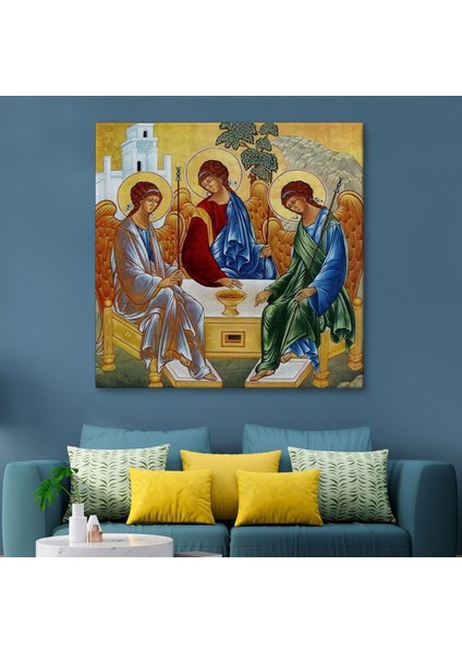 Andrei Rublev Tarafından Kutsal Üçleme Kanvas Tablo, Hristiyan Kilise HEDIYESI-5327 fiyatları