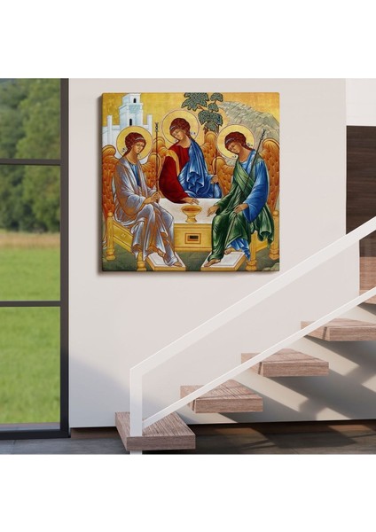 Andrei Rublev Tarafından Kutsal Üçleme Kanvas Tablo, Hristiyan Kilise HEDIYESI-5327 fırsatları