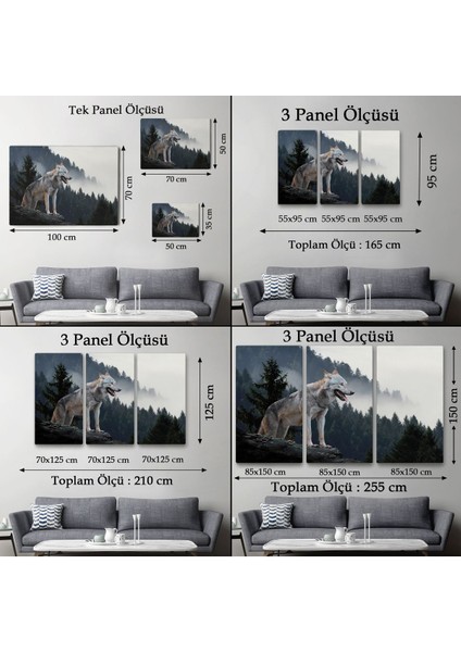 Bozkurt Dekoratif Kanvas Tablo 1148