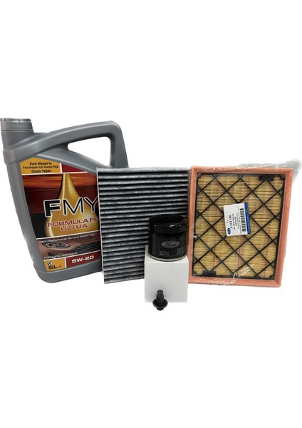 Ford Mondeo 1.5 Ecoboost Benzinli Filtre Seti 2015 Sonrası Hava+Yağ+K.polen Filtresi+Motor Yağı