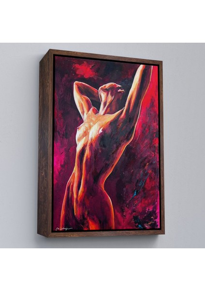 çerçeveli çıplak kadın dekoratif duvar tablosu-6140 fiyatları