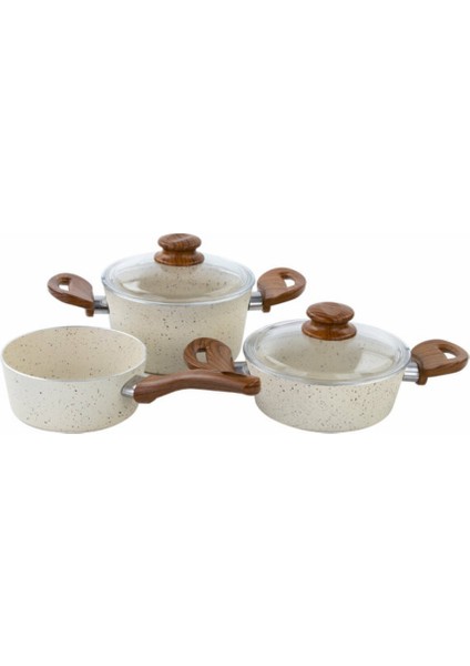 Tencere Seti Lux Baby 3 Lü (18-18-16 Cm)