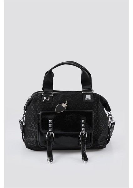 Monolisa Home CCS 17681 Lüks Gösterişli Siyah Renk El Kol Çantası