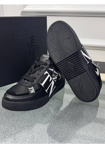 Logo Detaylı Deri Erkek Sneaker