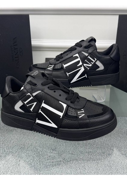 Logo Detaylı Deri Erkek Sneaker