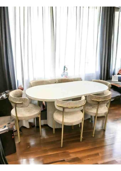 Lion 4sandalyeli Yemek Masası Mutfak Masası