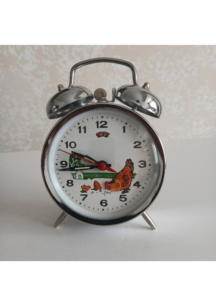 Nostaljik Kurmalı Horozlu Çalar Saat Büyük Boy fırsatları