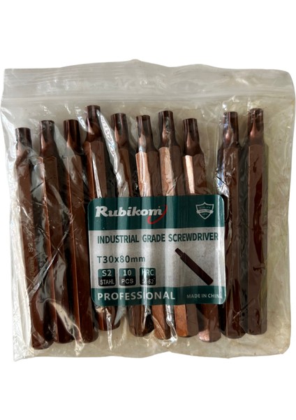S2 T30 80MM Torx Bits fiyatları