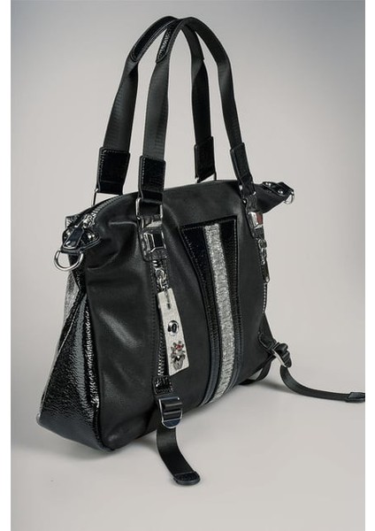 CCS 17698 Lüks Gösterişli Siyah Renk El Kol Çantası