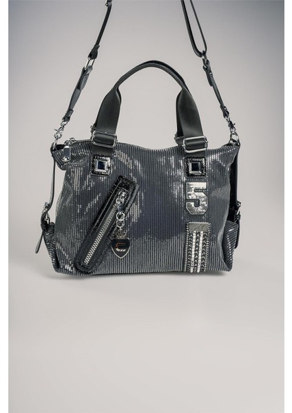 CCS 17700 Lüks Gösterişli Siyah Renk El Kol Çantası