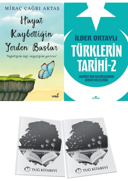 Hayat Kaybettiğin Yerden Başlar ve Türklerin Tarihi 2 + Hediyeli