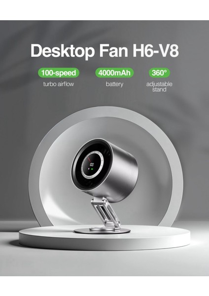 Metal Hava Soğutma El Küçük Fan Taşınabilir USB Masaüstü şarj Edilebilir El Mini Fan USB