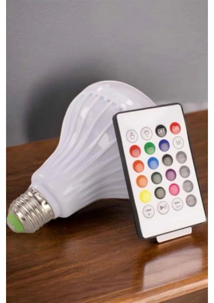Kablosuz Bluetooth Hoparlör LED Lamba