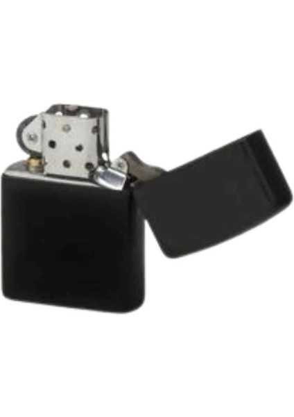 Hediyelik Zarif Zippo Model Siyah Benzinli Çakmak