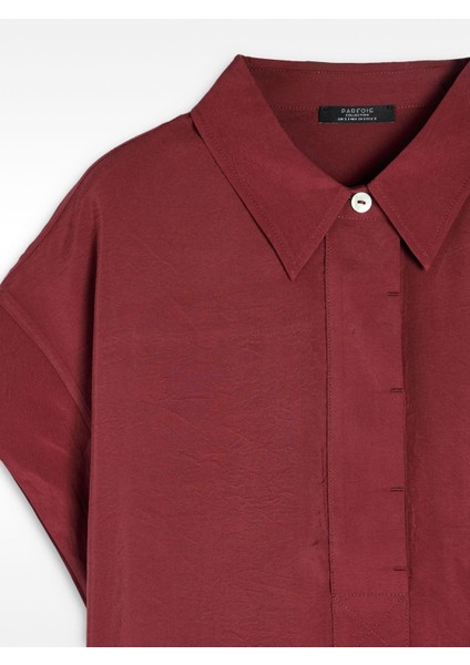 Kırışık Efektli Gömlek Elbise indirimleri