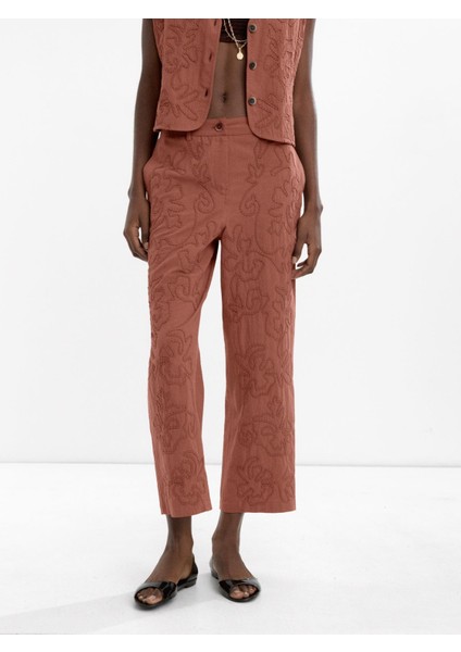 %100 Pamuk Nakışlı Pantolon fiyatları