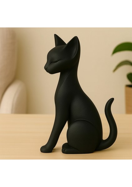 Zarif Duruş – Siyah Kedi Figürü