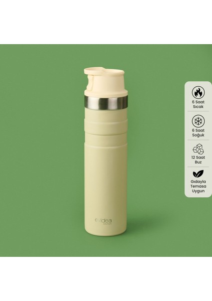 Kitchen Bireysel Termos - Bej - 600 Ml