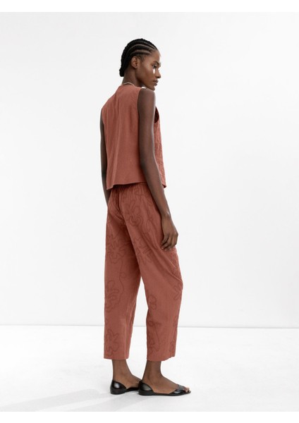 %100 Pamuk Nakışlı Pantolon fırsatları