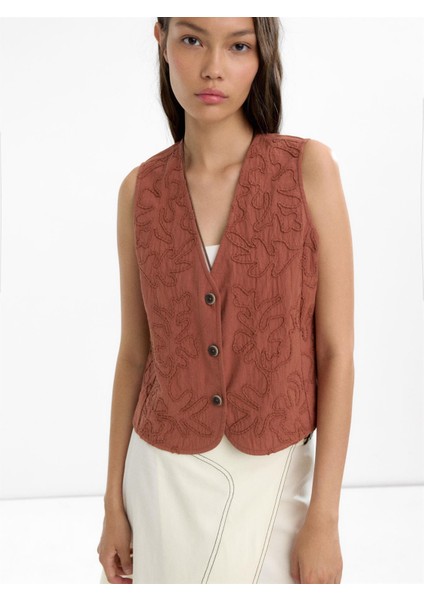 %100 Pamuk Nakışlı Yelek modelleri