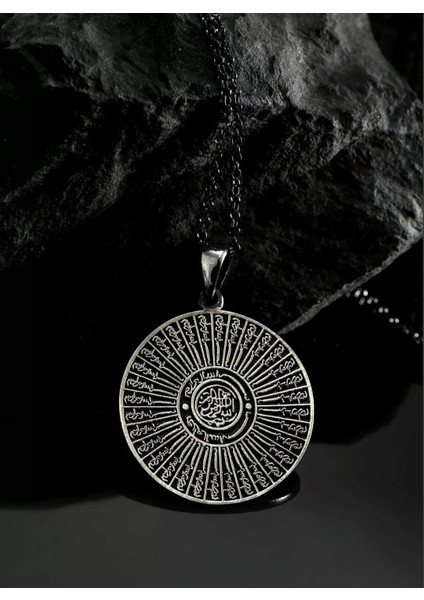 Çelik 35 Besmele-I Şerif Baskılı Erkek Kolye