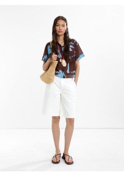 Desenli Gömlek %100 Pamuk