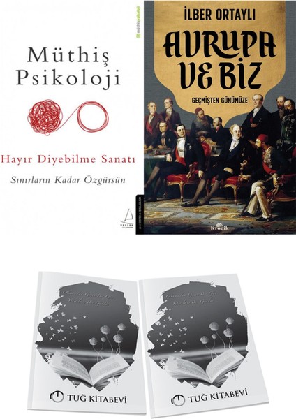 Müthiş Psikoloji Hayır Diyebilme Sanatı ve Avrupa ve Biz + Hediyeli