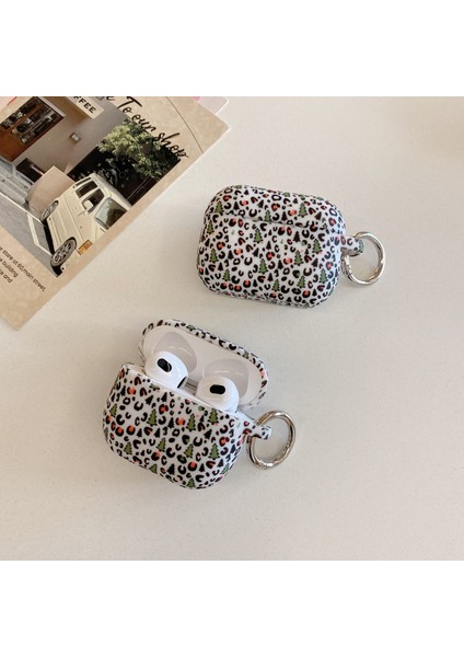 Airpods 3. Nesil Uyumlu Yılbaşı Desenli Silikon Kulaklık Kılıfı – Metal Halka Askılı, Esnek, Darbe ve Çizilmeye Karşı Koruyucu Kapak, Şarj ile Uyumlu Premium Tasarım