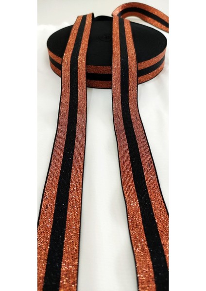 Turuncu Siyah Lastik Şerit