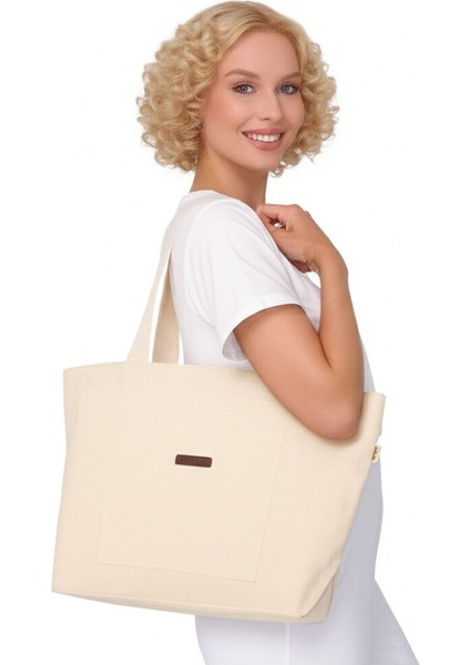 Snow Bear, Luna Canvas Omuz Çantası – Günlük Kullanıma Uygun, Hafif ve Şık Tote Bag indirimleri