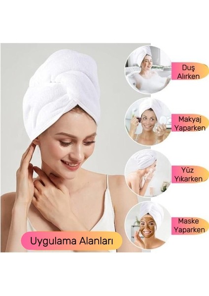 Düğme Lastikli Havlu Bone , Saç Bone ,pamuklu Saç Bone , Bukle Baş Havlusu ,saç Kurutma Bonesi fırsatları