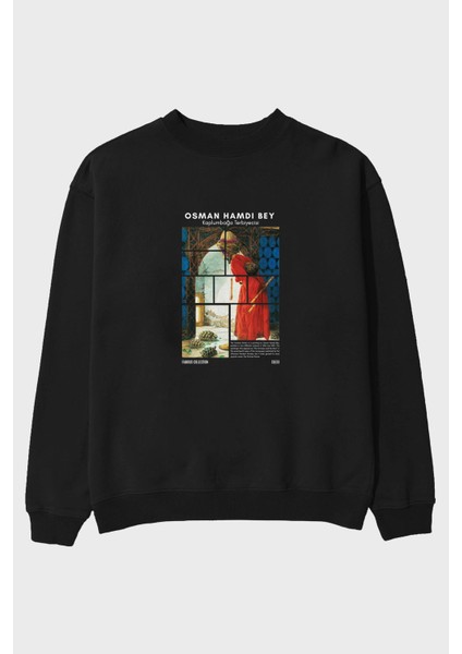 Osman Hamdi Bey Ön Baskılı Oversize Sweatshirt Erkek Kadın Unisex