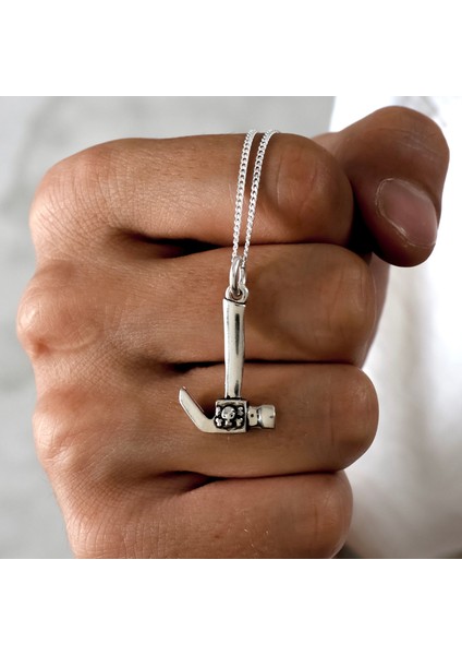 Gümüş Çekiç Kolye 925 Ayar Gümüş Çekiç Figürlü Erkek Kolye modelleri