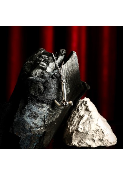 Gümüş Çekiç Kolye 925 Ayar Gümüş Çekiç Figürlü Erkek Kolye fırsatları